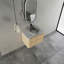 Meuble-lavabo mural 30 po avec lavabo d'art en céramique et 2 portes à fermeture en douceur, emballage KD, contreplaqué-1591361247