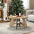 31.5" Circle Coffee Table for Living Room, 2-Tier Wood Accent Center Table with Open Storage-419119753