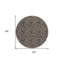 Tapis d'intérieur rond 8 po