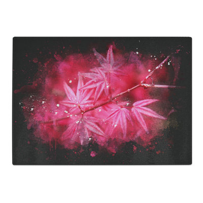 Japanese Maple Tree Paint Splash Chopping Board