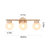 Pranet Iron Glass/Metal Bathroom Vanity Light 3 Light Vanity Light