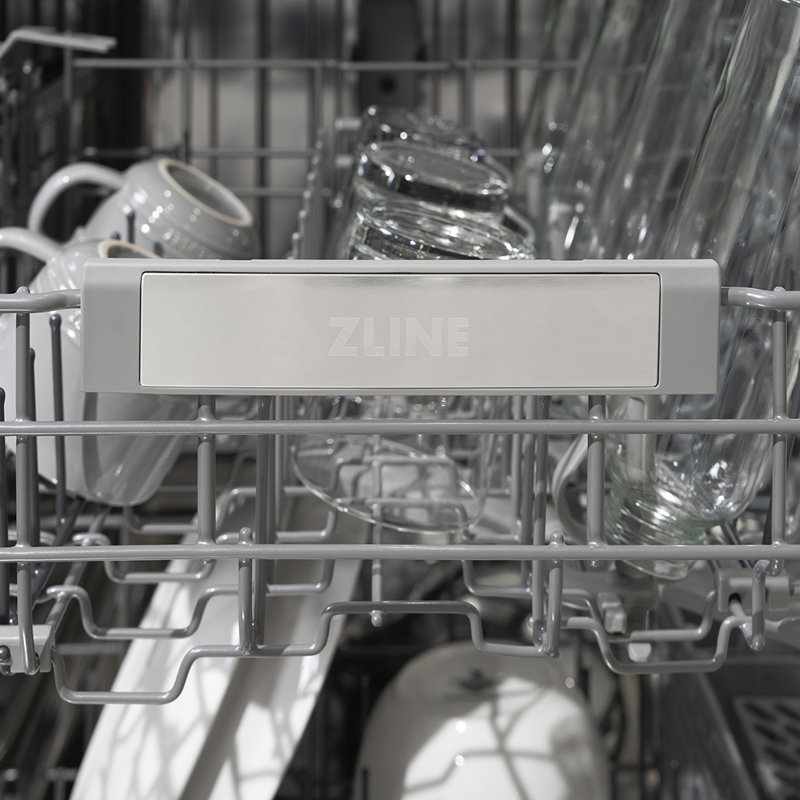 ZLINE Autograph Edition 24" Touch Control Tall Tub Dishwasher in Fingerprint Resistant Stainless Steel, Black