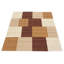 Tapis brun foncé à tissage plat Evajo