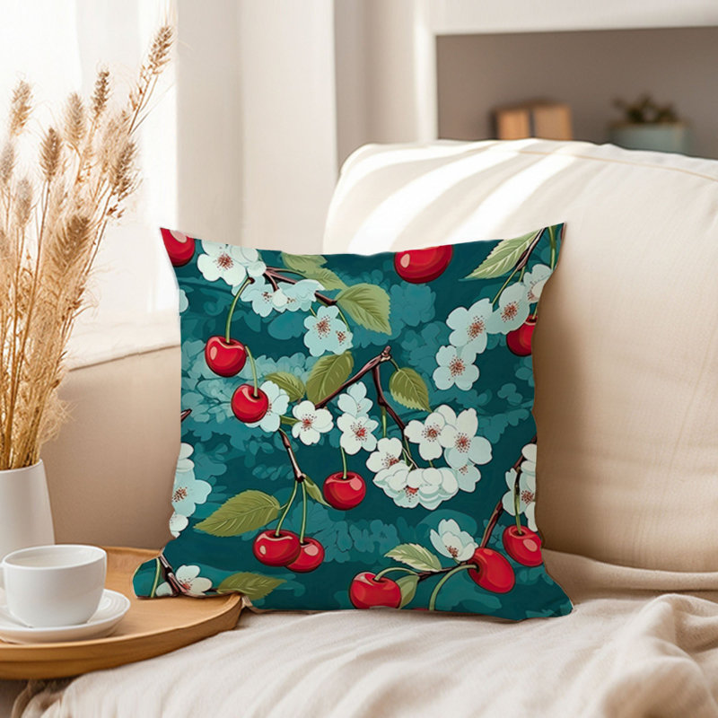 Food and Kitchen Cherry Dreams II Modern, 20"H x 20"W