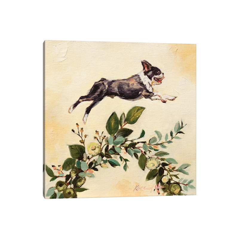 « Leap of Faith » par Karen Weber, reproduction d’art, Toile tendue, Pas de tapis, H 37 po x l 37 po x P 1,5 po