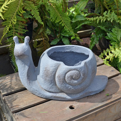 Merida SNAIL Planter 24cm Blue Iron Effect