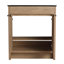Base de meuble-lavabo simple 30,1 po seulement en brun