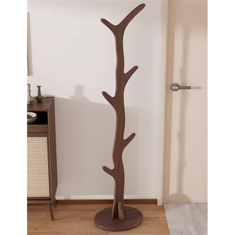 Nature's Embrace Solid Wood Clothes Stand, Tan