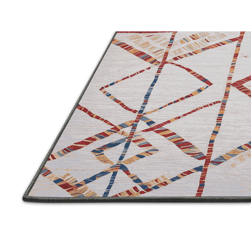 Tapis gris soyeux et moelleux, Rectangle 2 pi x 3 pi