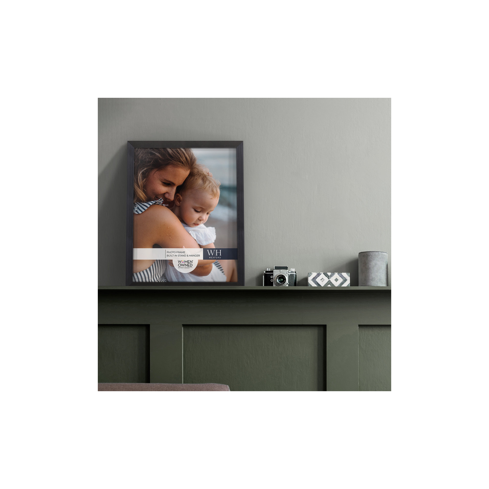 Apolline Wood Picture Frame, 8" x 10", Ebony