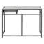 Bureau d'ordinateur, bureau personnel, ordinateur portable, tiroir de rangement, L 42 po, travail, métal stratifié, contemporain, moderne-645590167-645590166