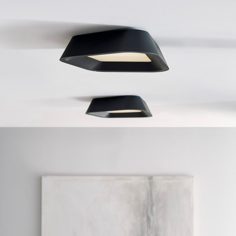 Rhonan 1 - Light LED Flush Mount, Nightshade Black