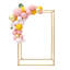 Tonnelle de jardin de mariage légère en or