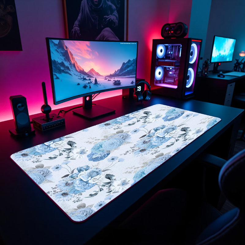 Polyester Desk Pad, 31.5x15.5