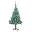 vidaXL Artificial Christmas Tree Snow Flocked with LED Light-1740008458
