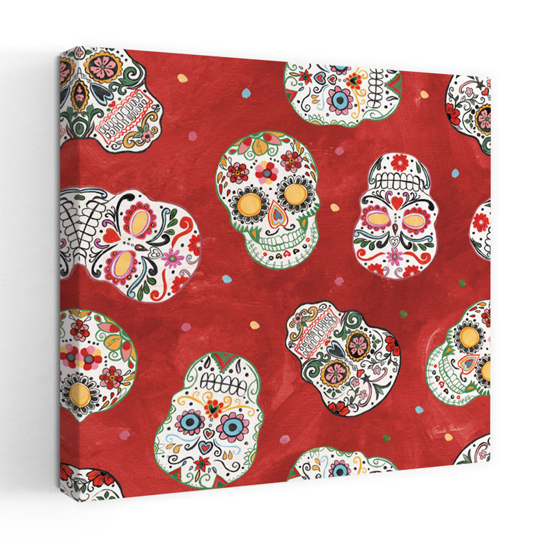 Motif contemporain «Hommage à Frida» avec art noir beige, H 18 po x l 18 po