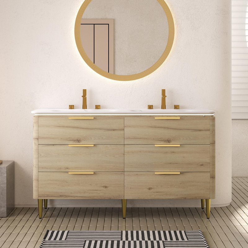 Meuble-lavabo autoportant 60 po