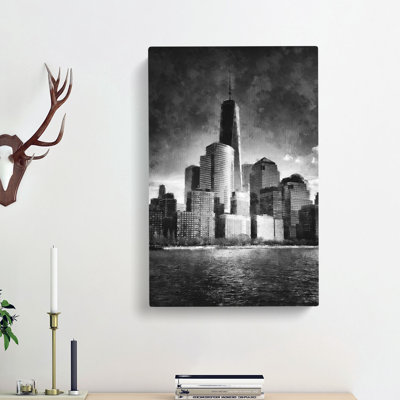 Freedom Tower In New York City - Wrapped Canvas Print