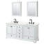 Meuble-lavabo double autoportant Deborah avec plateau en quartz-98162212-98162213-98170086