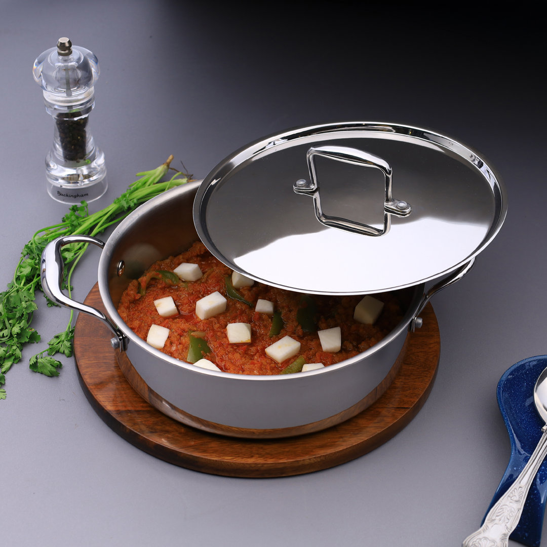 Buckingham Elite Tri 18/8 Stainless Steel Sauteuse Pan