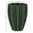 Sculpted Ribbed Ceramic Porcelain Tall Flower Vase for Home Decor - Modern Form Accent Display for Entryway Table Placement - Green-1257525841