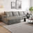 Compression Cloud Sectional Couch With L-Shape Chaise,Modern Modular Sofa With Deep Seat, Upholstered Couches For Living Room Bedroom,No Assembly Required-162846773-162846730-162846728