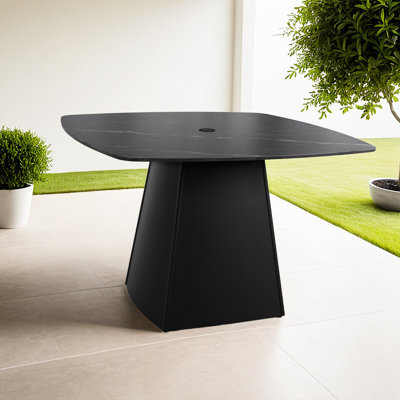 Table d'extérieur carrée 44 po x 44 po Modern