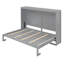 Lit escamotable double pleine grandeur, gris-1246383087-1246383084