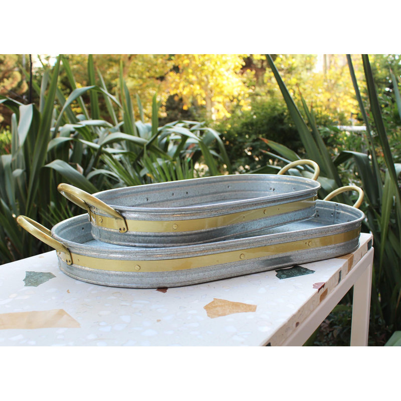 Aubepine Steel Decorative Tray