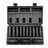 1/2" Drive Impact Socket Set, 13 Piece Deep Socket Set Metric 10-24mm, 6 Point CR-V Alloy Steel for Auto Repair, Easy-to-Read Size Markings, Rugged Construction, Includes Storage Case