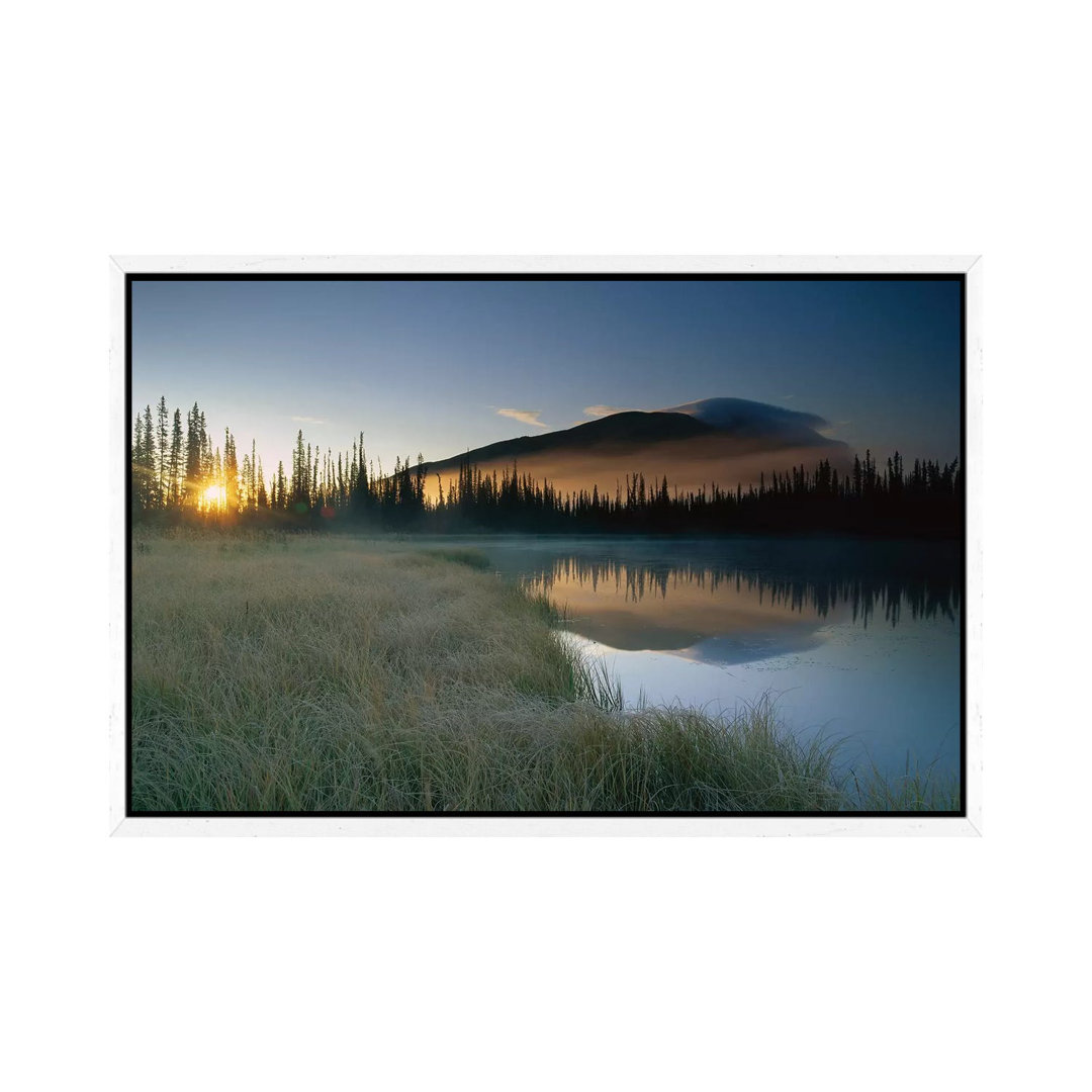 Pond Reflecting Nisling Range, Yukon Territory, Canada von Tim Fitzharris - Gallery-Wrapped Canvas Giclée on Canvas