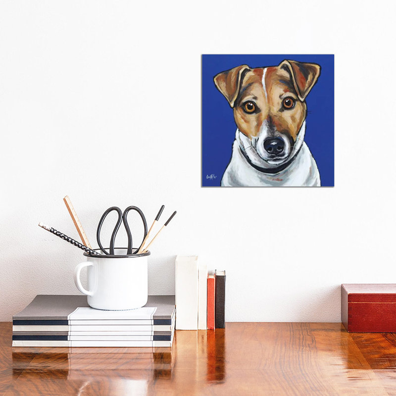 Jack Russell - Buster by Hippie Hound Studios - Wrapped Canvas Gallery-Wrapped Canvas Giclée, 30.48cm H x 30.48cm W