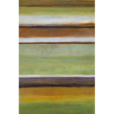 Peaceful Green III - Wrapped Canvas Painting