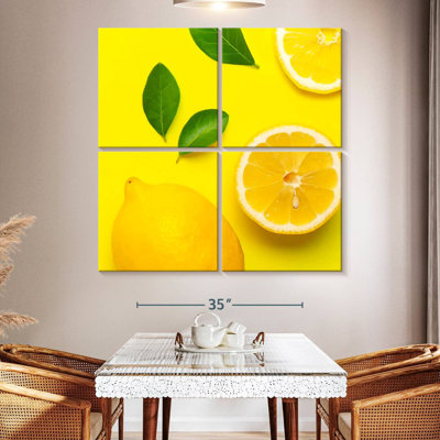 Yarlin citrons sur jaune
