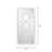 Wood Flat Wall Mirror