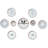 15 Pieces 100% Ceramic Breakfast Set