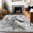 Machine Washable Indoor/Outdoor Cinead ACN1719 Gray Rug-104845854