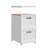 Set Of 2 Collapsible Rolling File Boxes With Lids, 10 Hanging Files For Home Office Study Studio