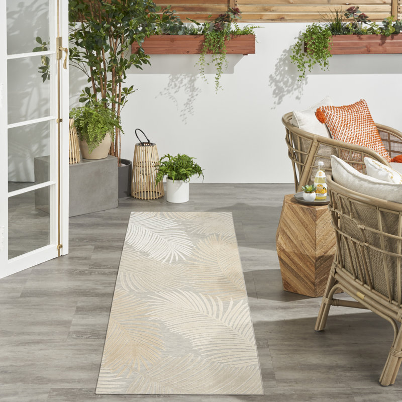 Tapis gris Nourison Suncoast 2 pi x 6 pi, Gris, Tapis de couloir 2 pi x 6 pi