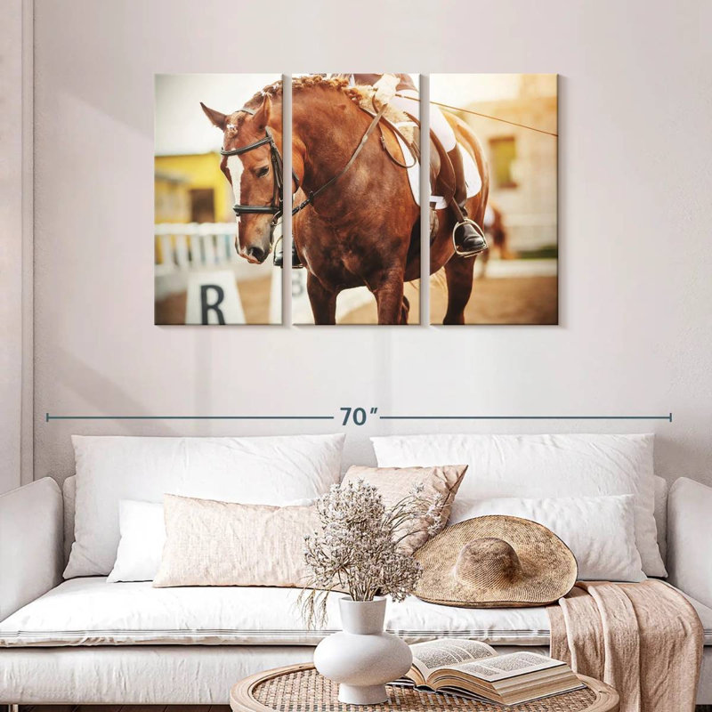 Cheval châtaignier Sireci, H 28 po x l 45 po