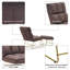 Fauteuil d'appoint avec repose-pieds en métal Endri-955875111
