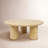Faustine Round Mango Wood Coffee Table-1337576202