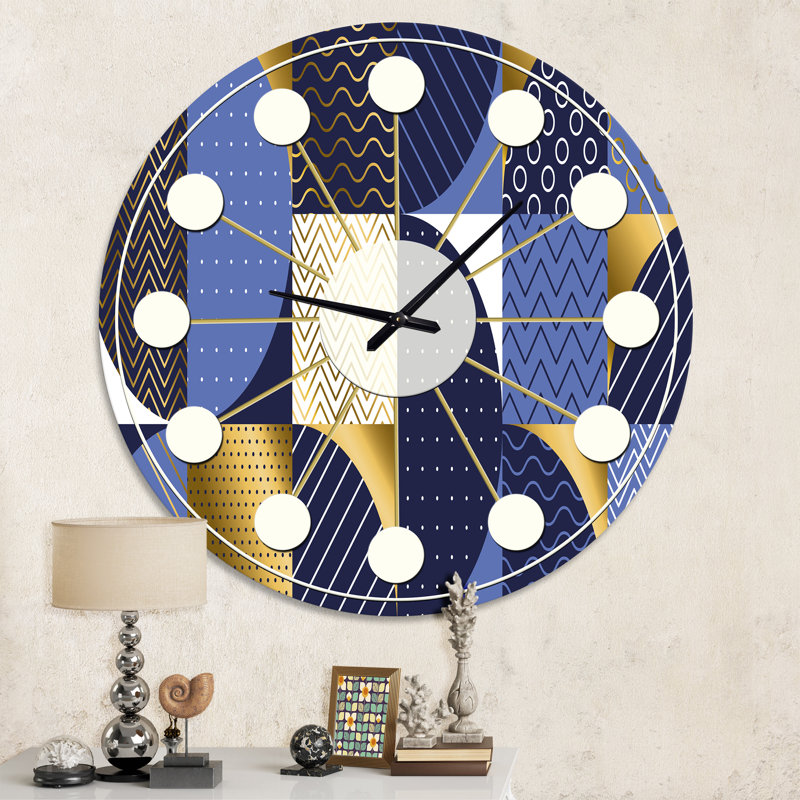 Horloge murale rétro Mid-Century, Moyenne