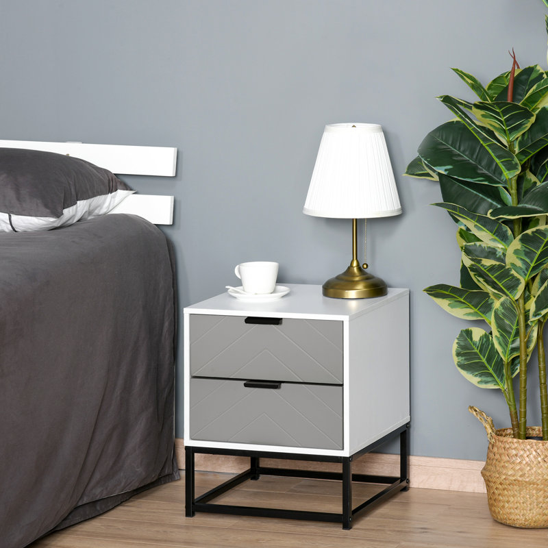 Hopkint 2 Drawer Bedside Table