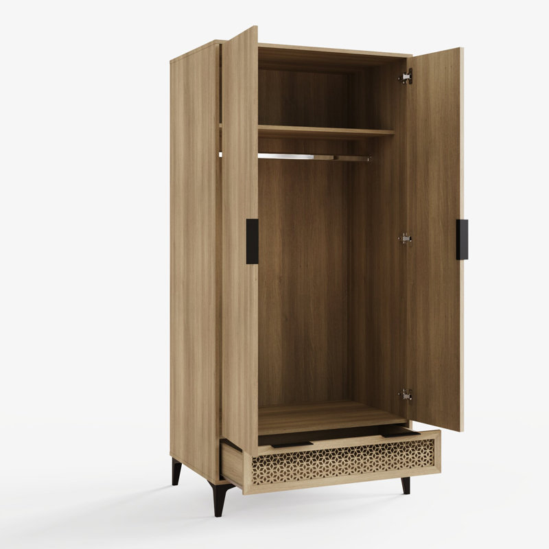 Branscome Manufactured Wood Wardrobe