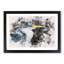 Pied Heron - Framed Print-56851740-56851741