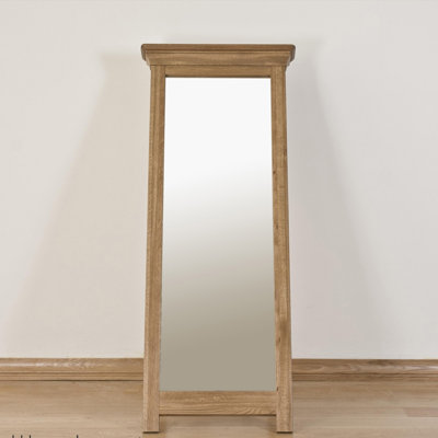 Wood Flat Floor Mirror