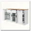 Buffet multifonctionnel avec table extensible et support coulissant-391230109