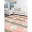 Tapis décoratif en laine de conception unique noué à la main New Age Peshawar rose/gris 7 pi 10 po x 9 pi 10 po Buckins