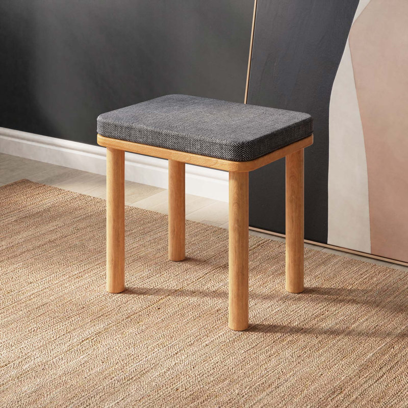 Tabouret d'appoint en bois massif pour chambre et vestibule Potter